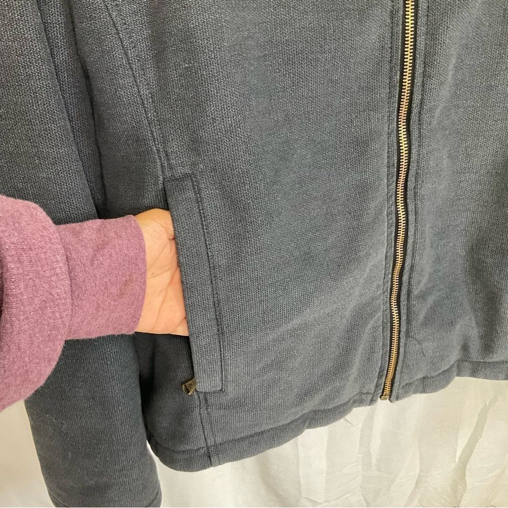Vintage Dolce & Gabbana Men's Black Cotton Sherpa Lined Full Zip Jacket Size L - Picture 9 of 16